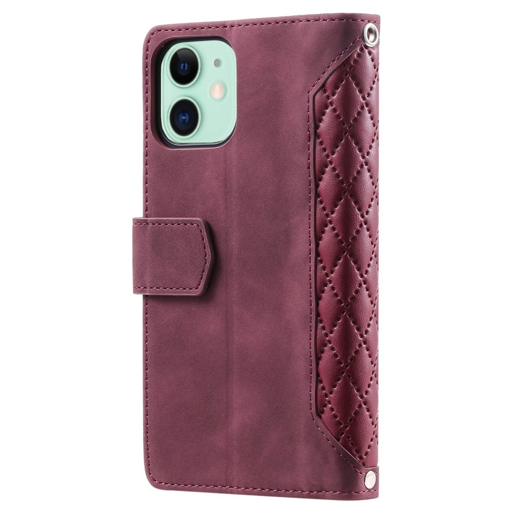 iPhone 11 Wallet/Purse Quilted Red