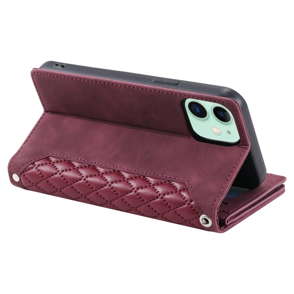 iPhone 11 Wallet/Purse Quilted Red