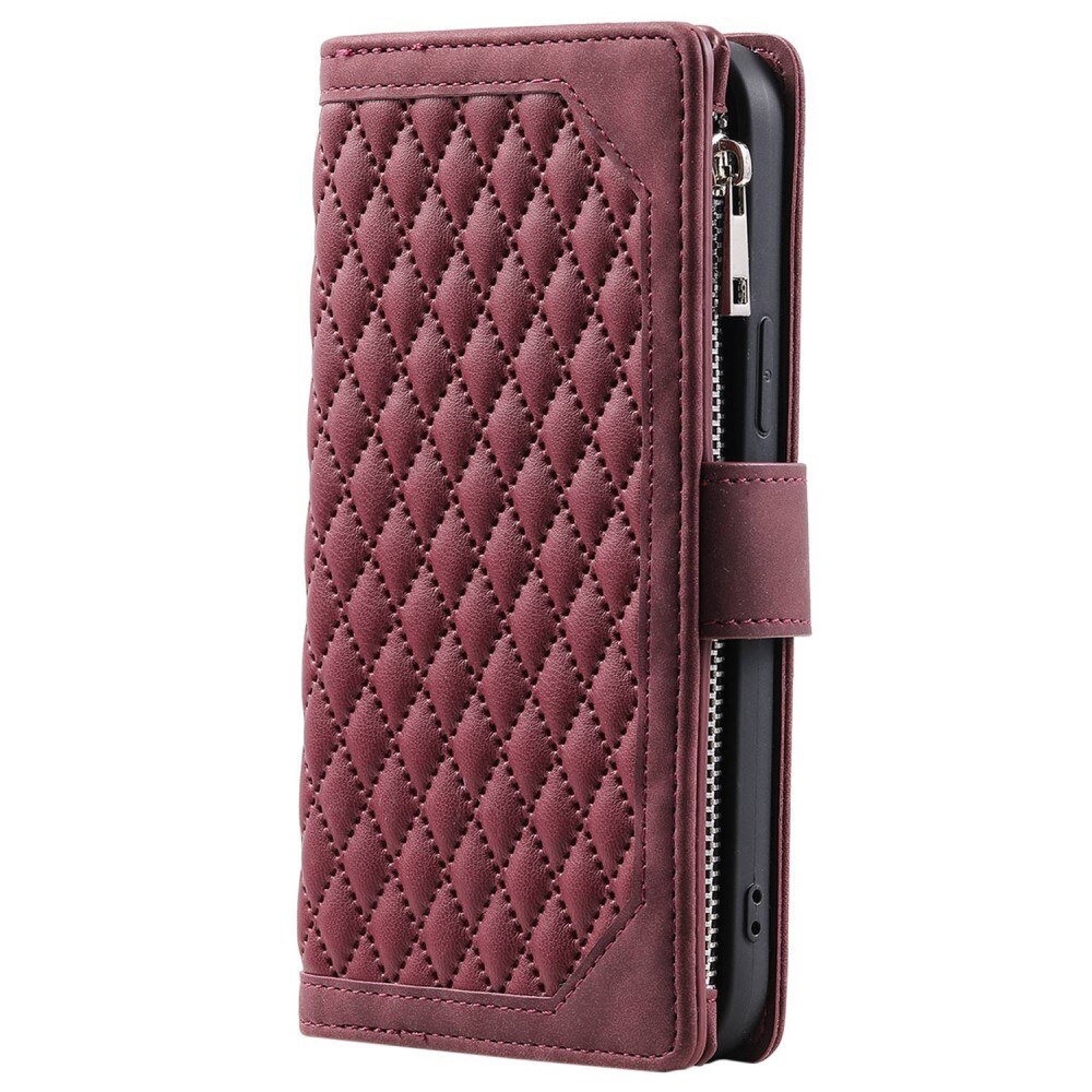 iPhone 11 Wallet/Purse Quilted Red