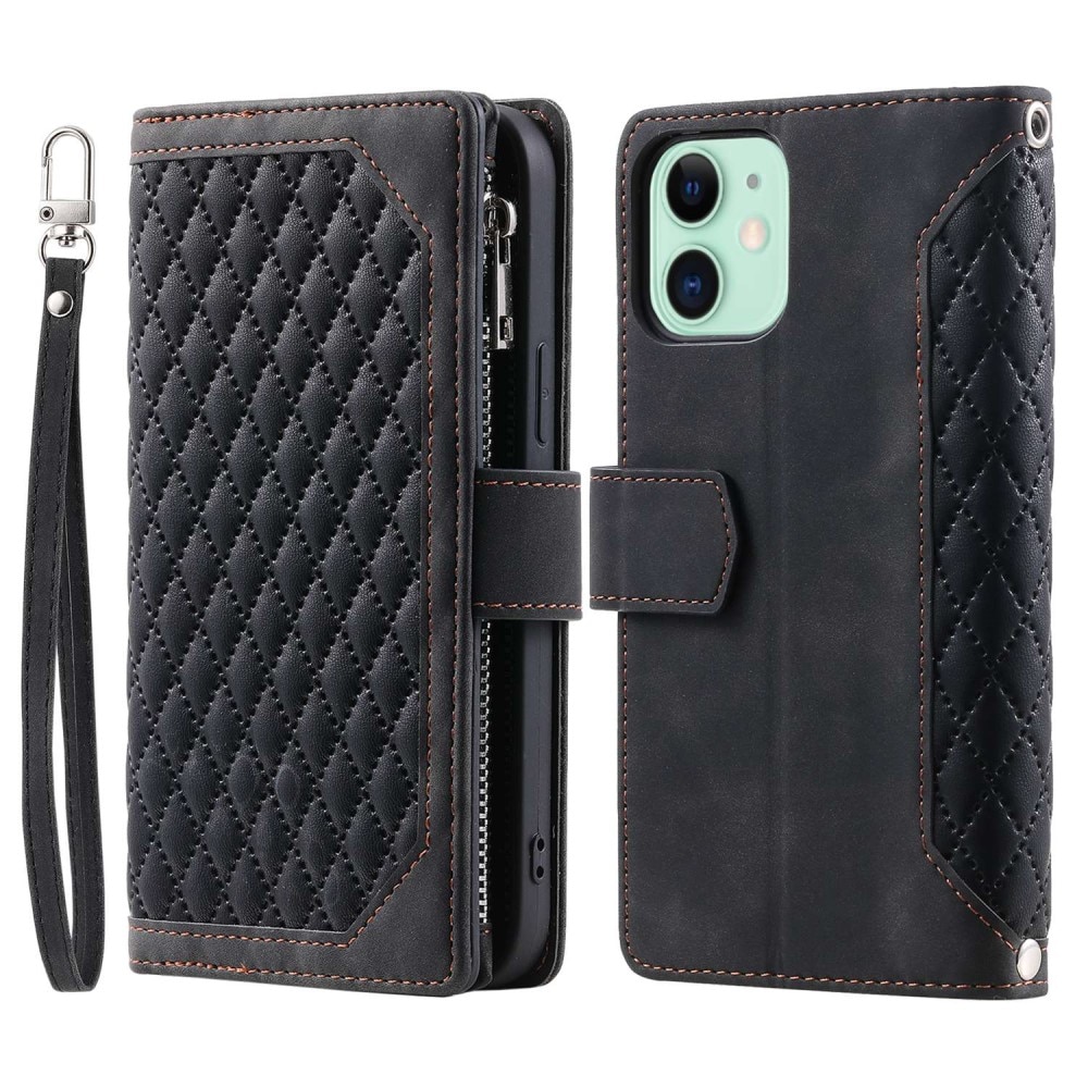 iPhone 11 Wallet/Purse Quilted Black