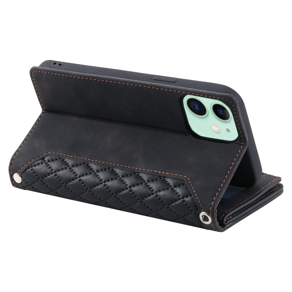 iPhone 11 Wallet/Purse Quilted Black