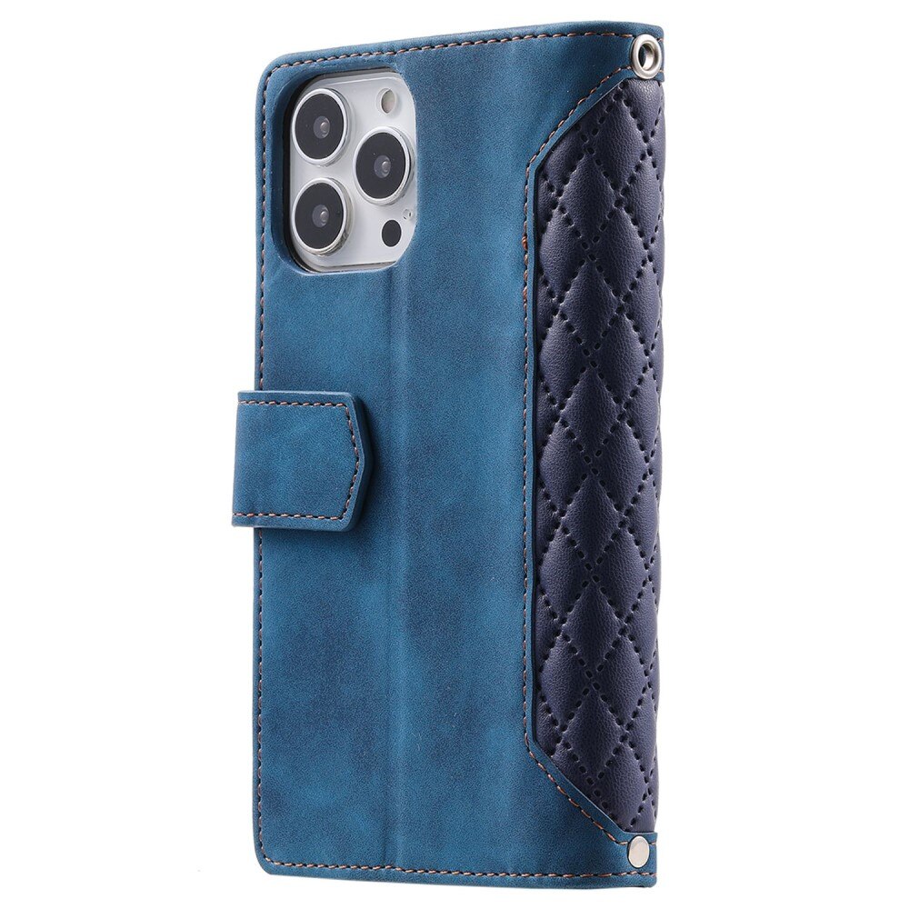 Apple iPhone 13 Pro Wallet/Purse Quilted Blue