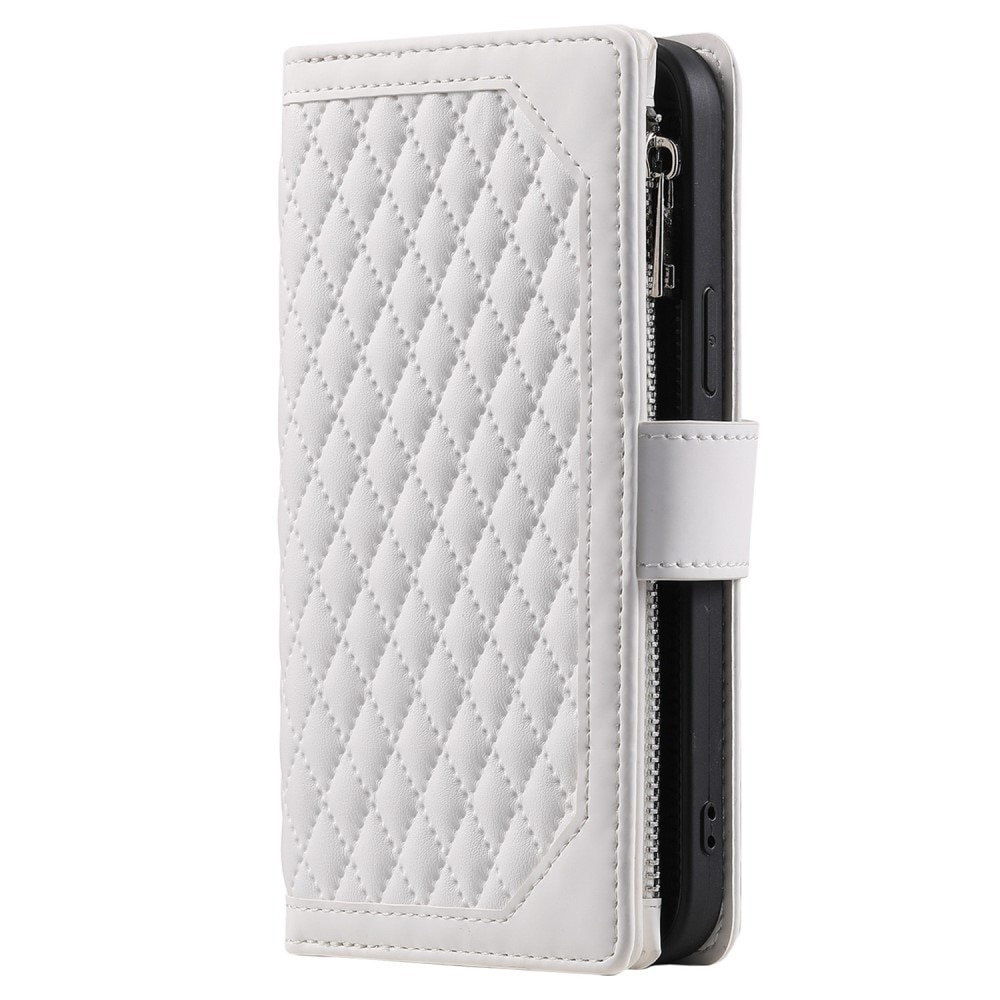 iPhone 13 Pro Wallet/Purse Quilted White