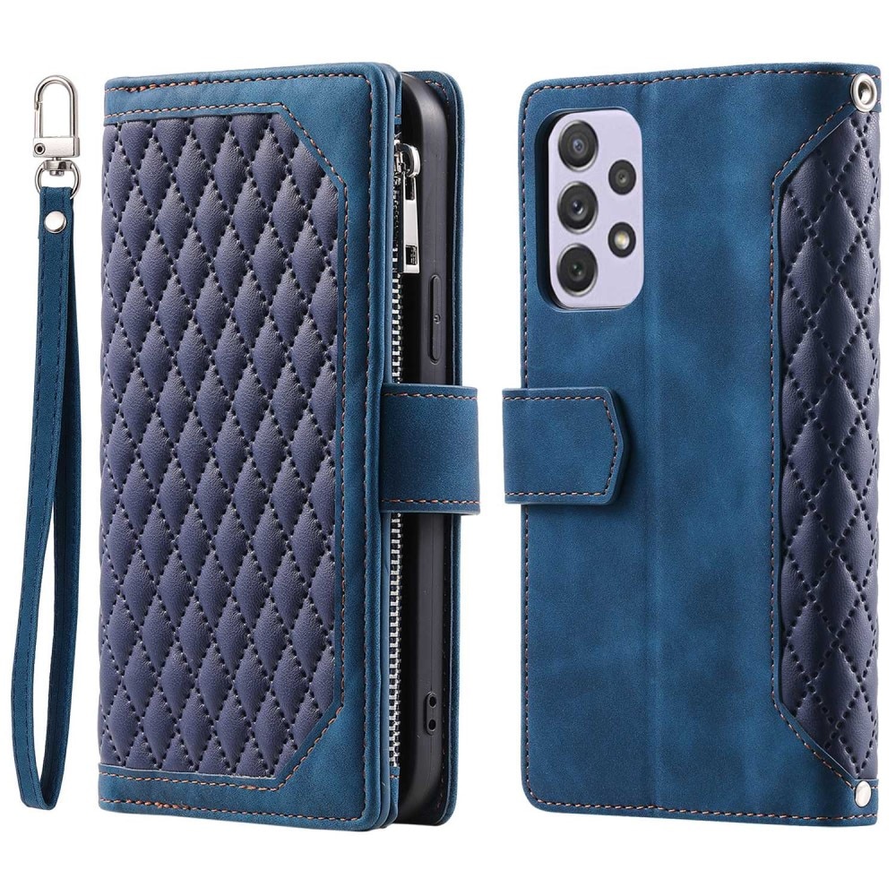 Samsung Galaxy A52/A52s Wallet/Purse Quilted Blue