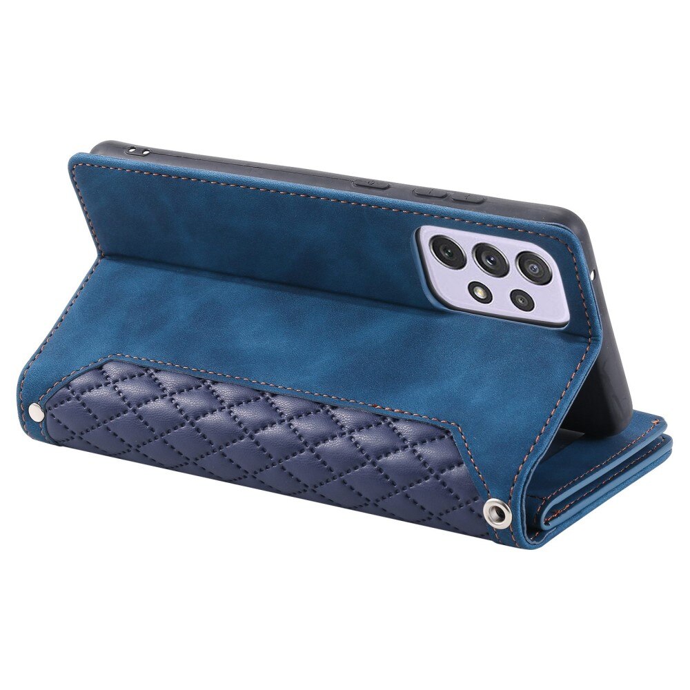 Samsung Galaxy A52 5G Wallet/Purse Quilted Blue