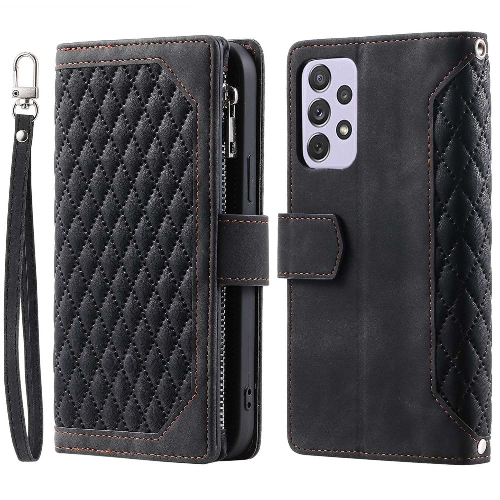 Samsung Galaxy A52/A52s Wallet/Purse Quilted Black