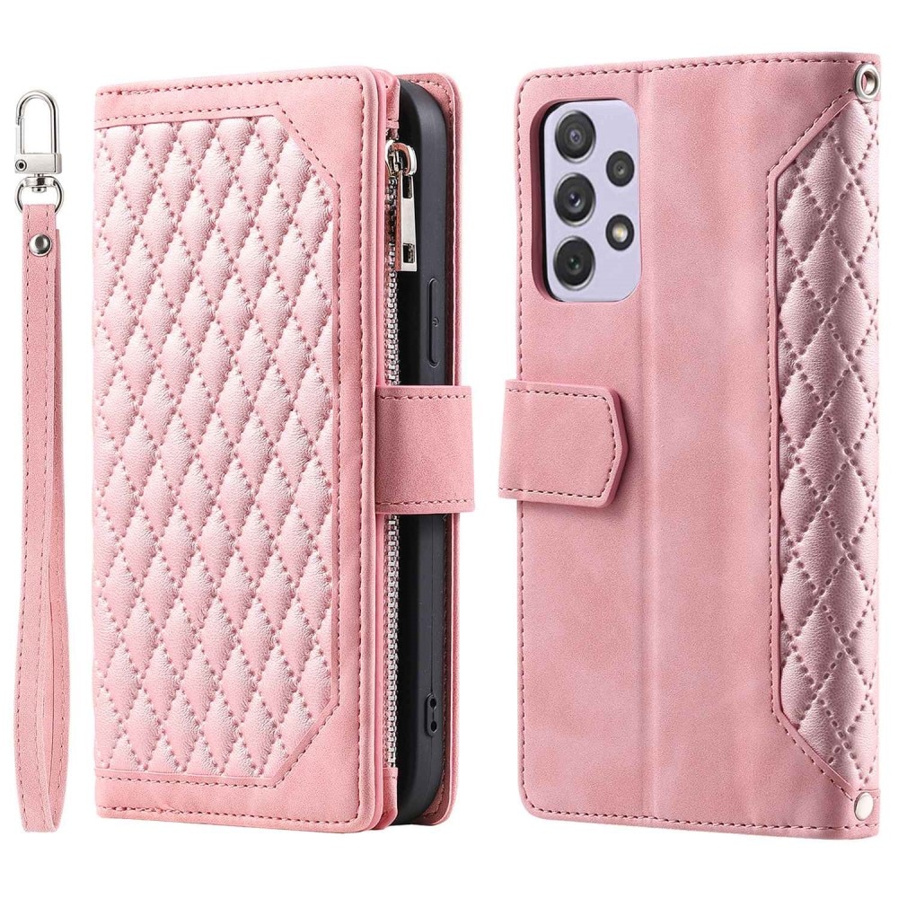 Samsung Galaxy A52/A52s Wallet/Purse Quilted Pink