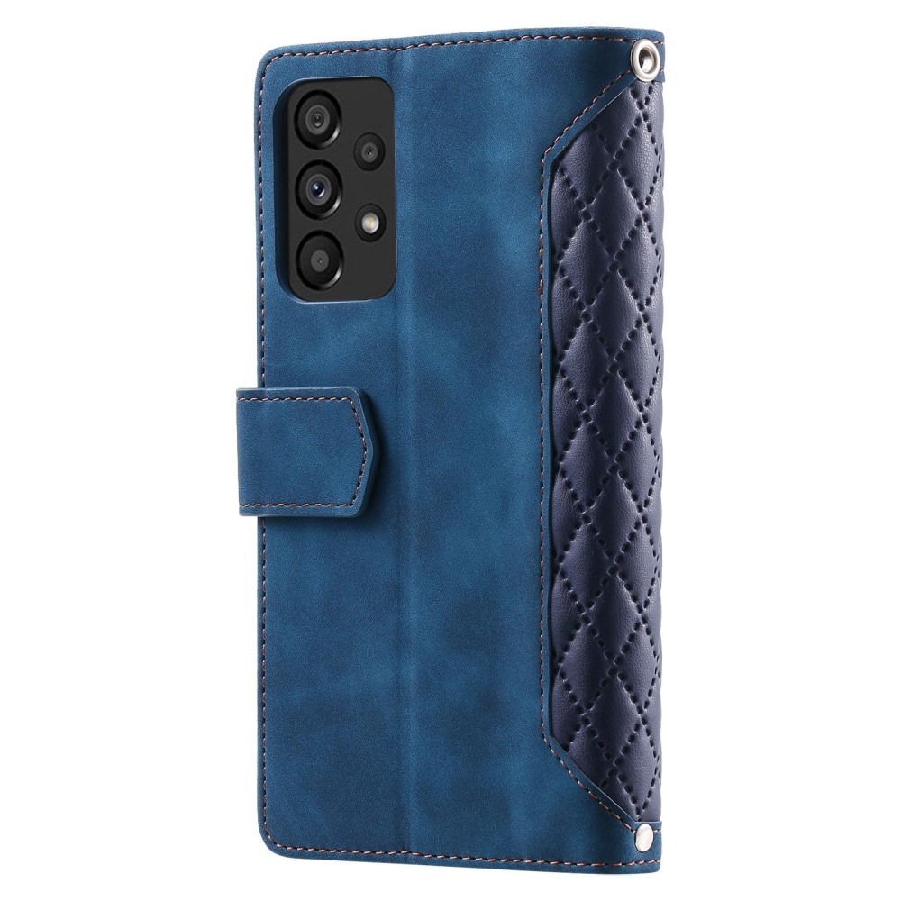 Samsung Galaxy A53 Wallet/Purse Quilted Blue