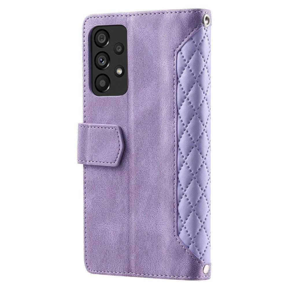 Samsung Galaxy A53 Wallet/Purse Quilted Purple