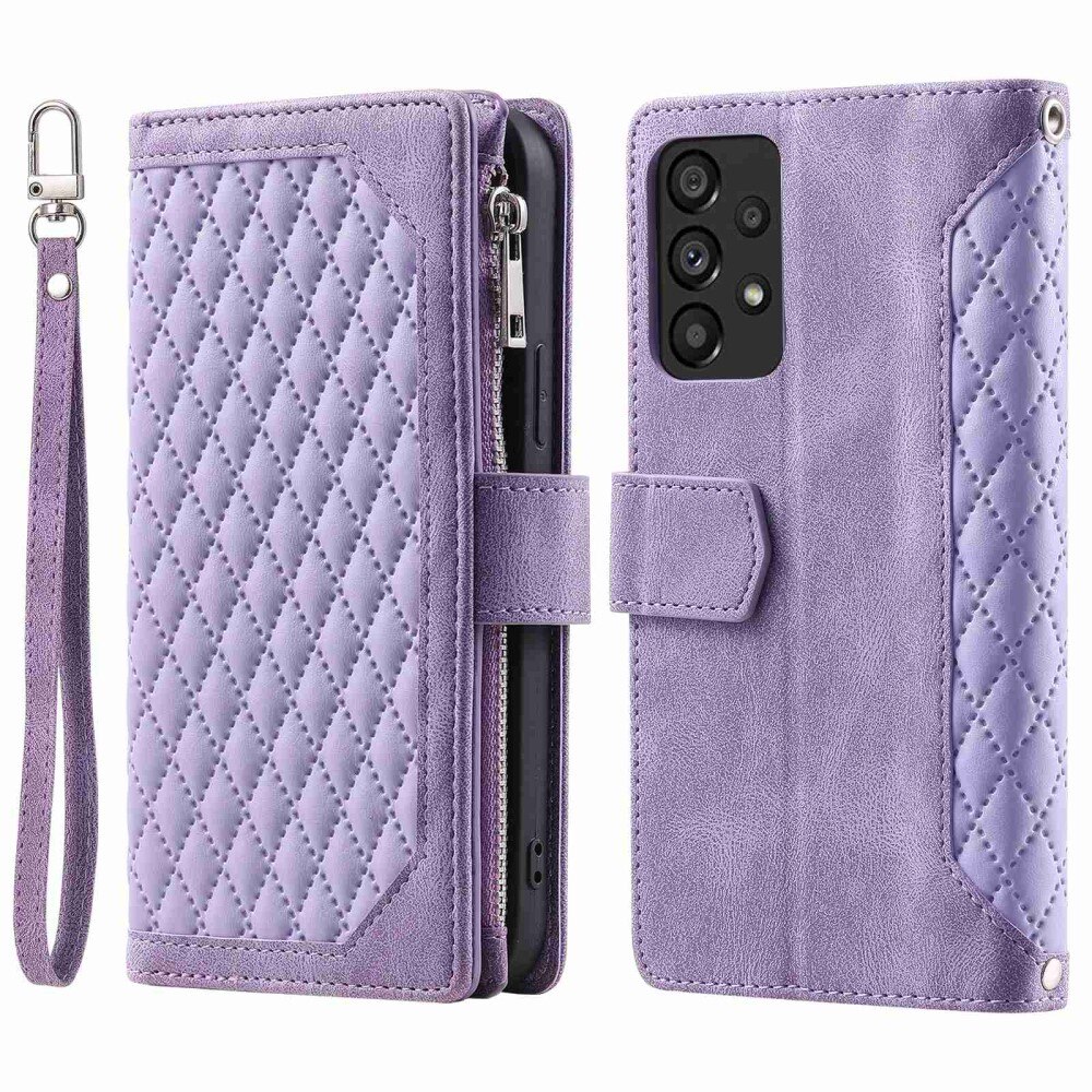 Samsung Galaxy A53 Wallet/Purse Quilted Purple