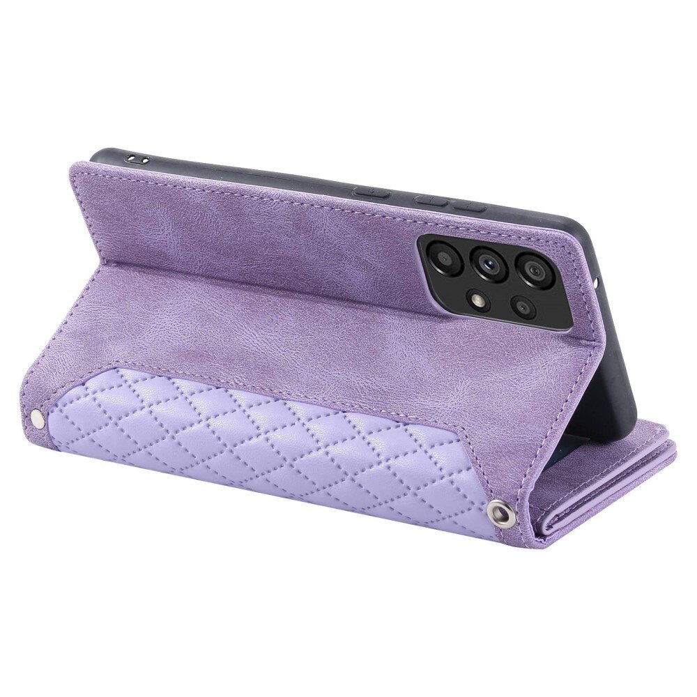 Samsung Galaxy A53 Wallet/Purse Quilted Purple