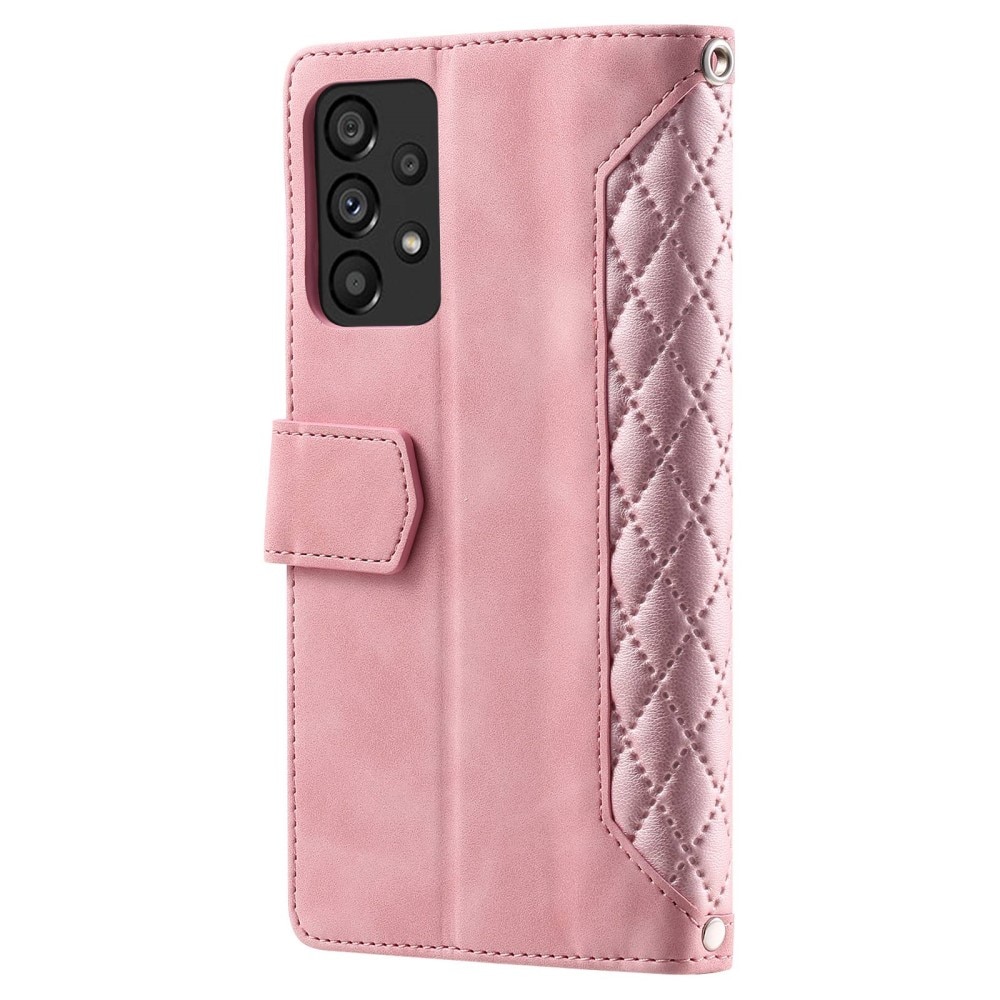 Samsung Galaxy A53 Wallet/Purse Quilted Pink