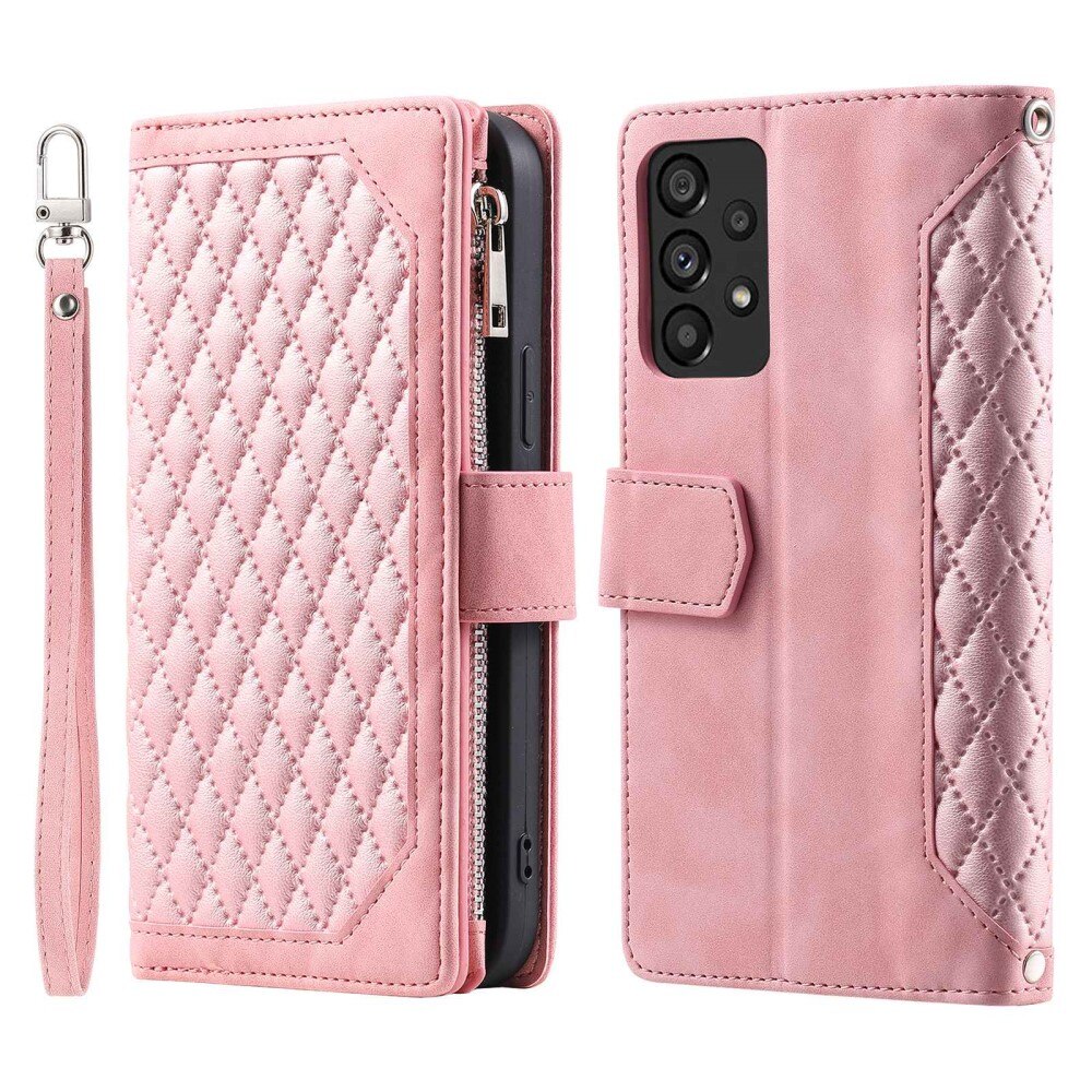 Samsung Galaxy A53 Wallet/Purse Quilted Pink