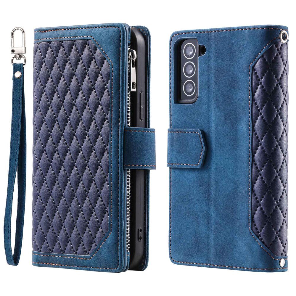 Samsung Galaxy S22 Wallet/Purse Quilted Blue