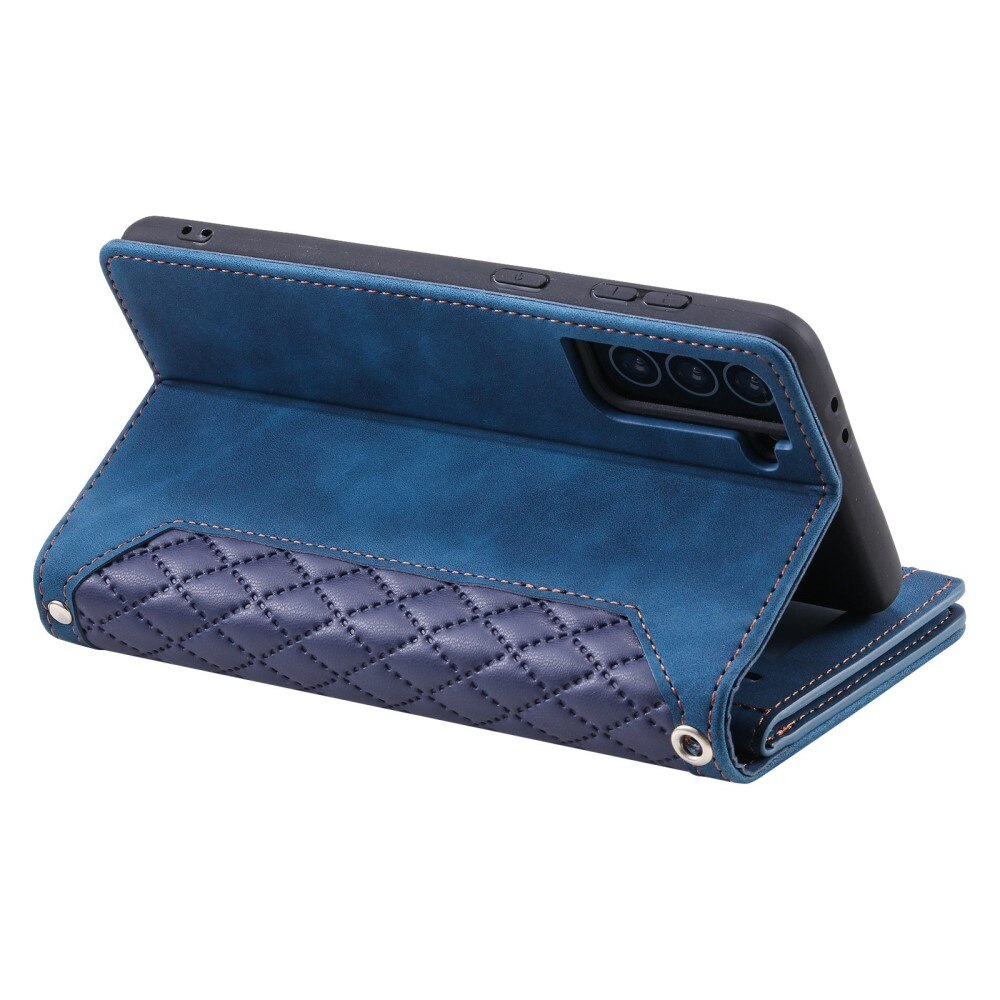 Samsung Galaxy S22 Wallet/Purse Quilted Blue