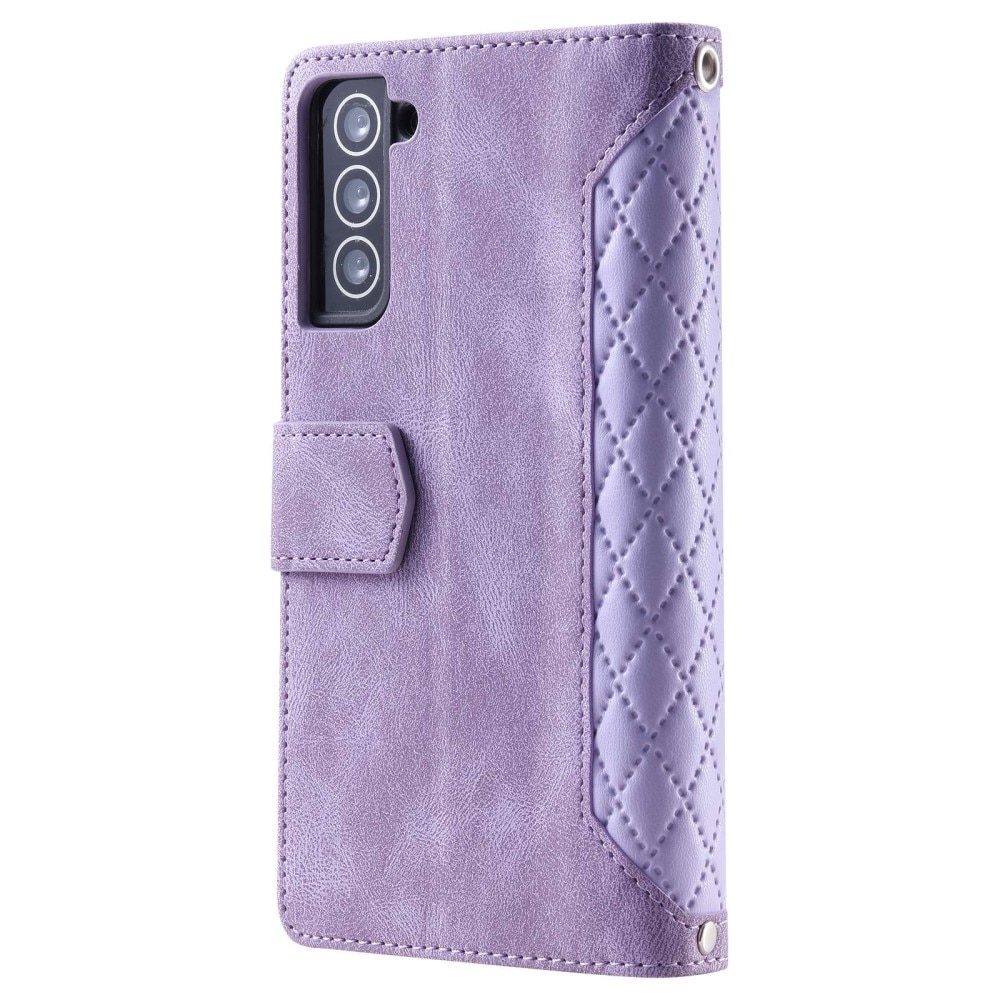 Samsung Galaxy S22 Wallet/Purse Quilted Purple