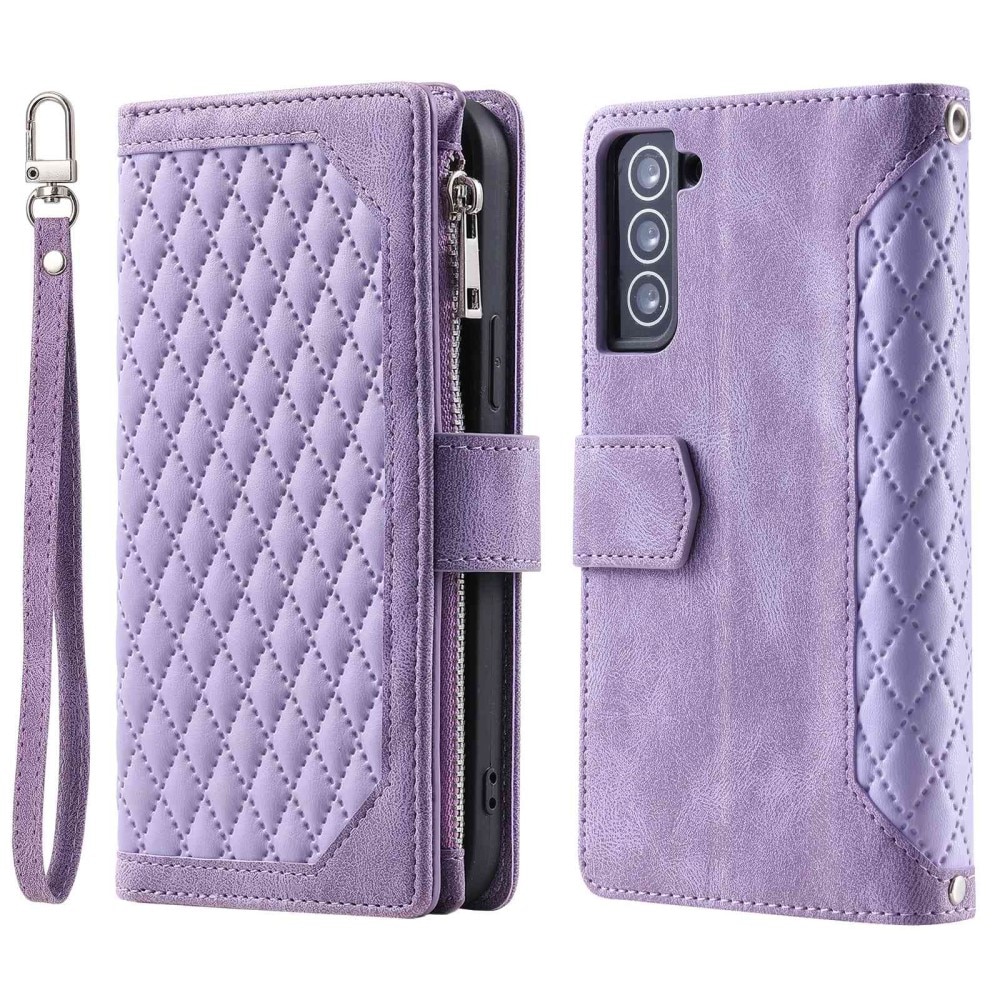 Samsung Galaxy S22 Wallet/Purse Quilted Purple