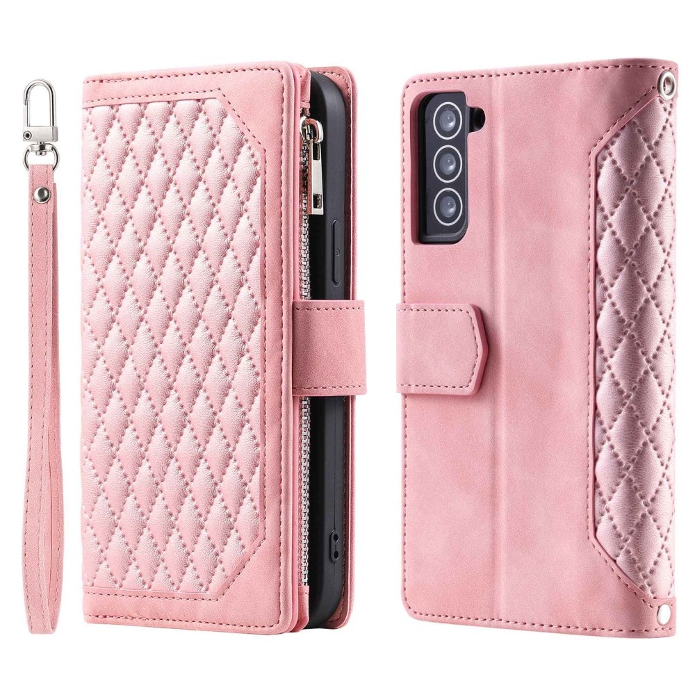 Samsung Galaxy S22 Wallet/Purse Quilted Pink