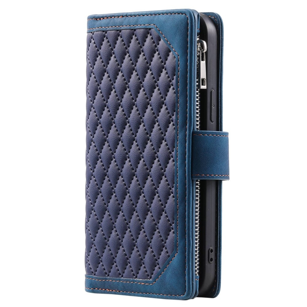 Samsung Galaxy S22 Ultra Wallet/Purse Quilted Blue
