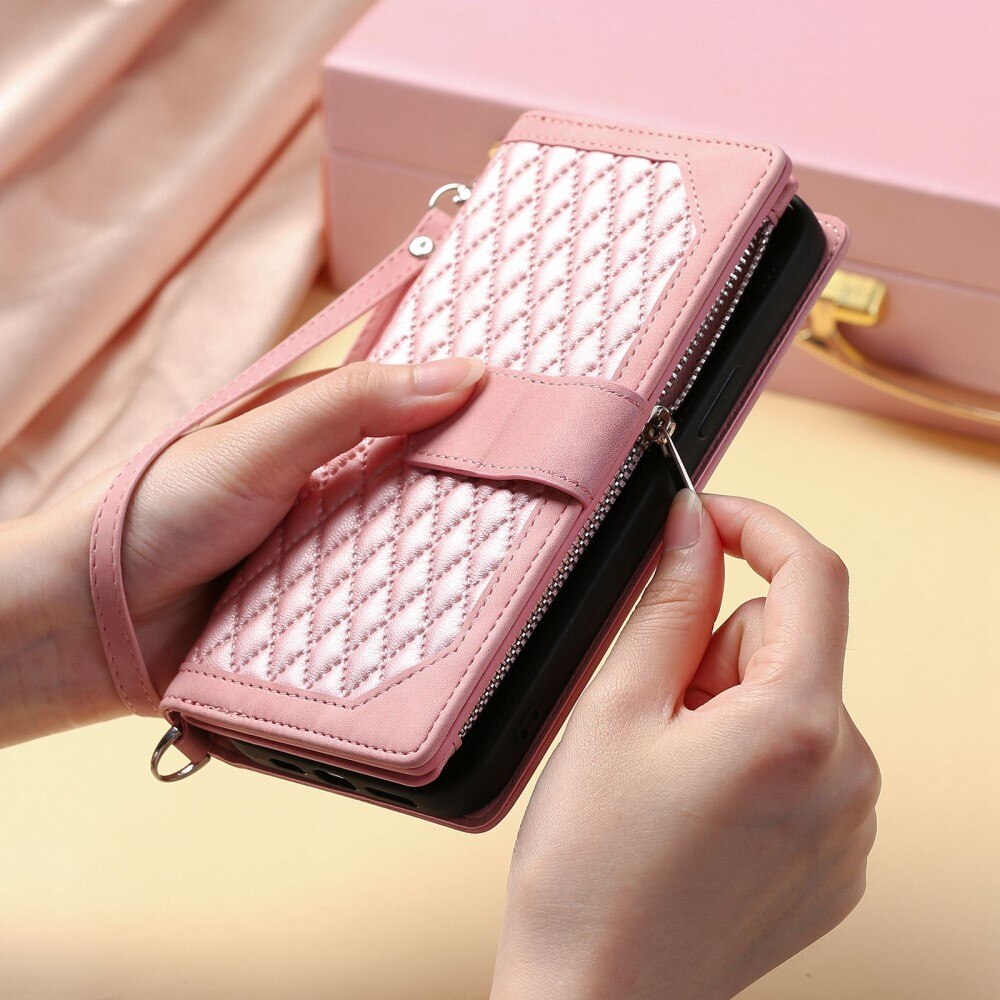 Samsung Galaxy S22 Ultra Wallet/Purse Quilted Pink