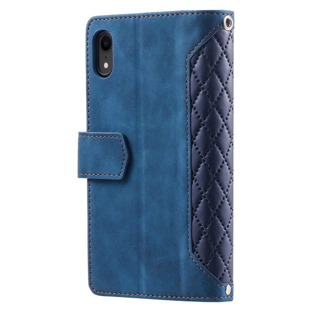 iPhone XR Wallet/Purse Quilted Blue