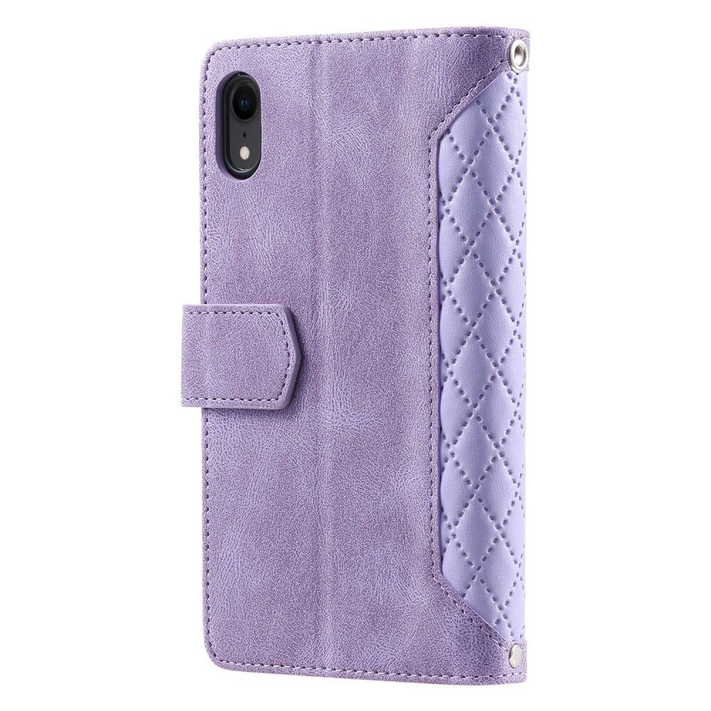 iPhone Xr Wallet/Purse Quilted Purple