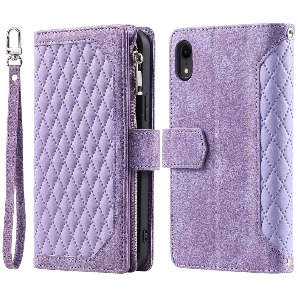 iPhone XR Wallet/Purse Quilted Purple