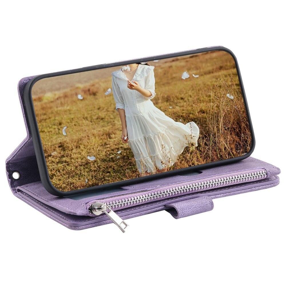 iPhone Xr Wallet/Purse Quilted Purple