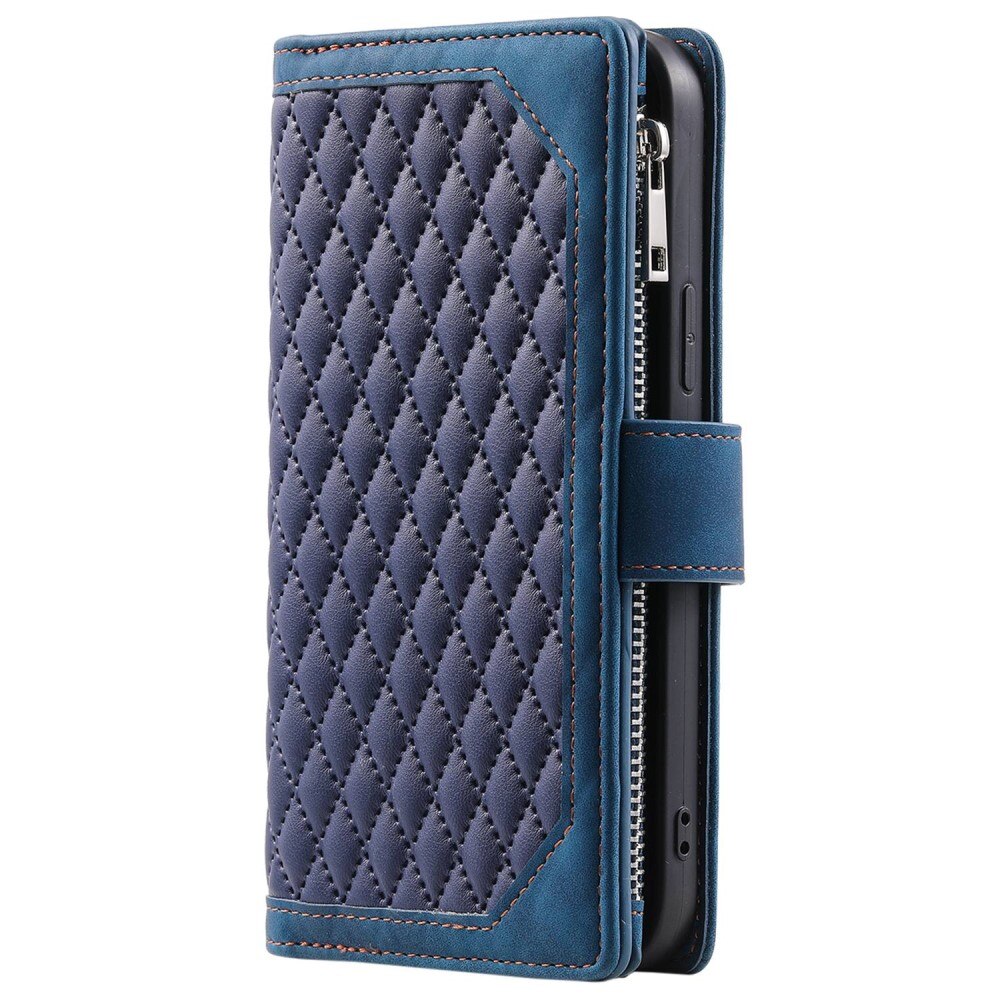 iPhone 8 Wallet/Purse Quilted Blue