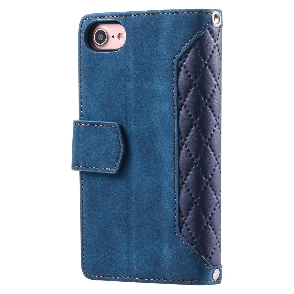 iPhone 8 Wallet/Purse Quilted Blue