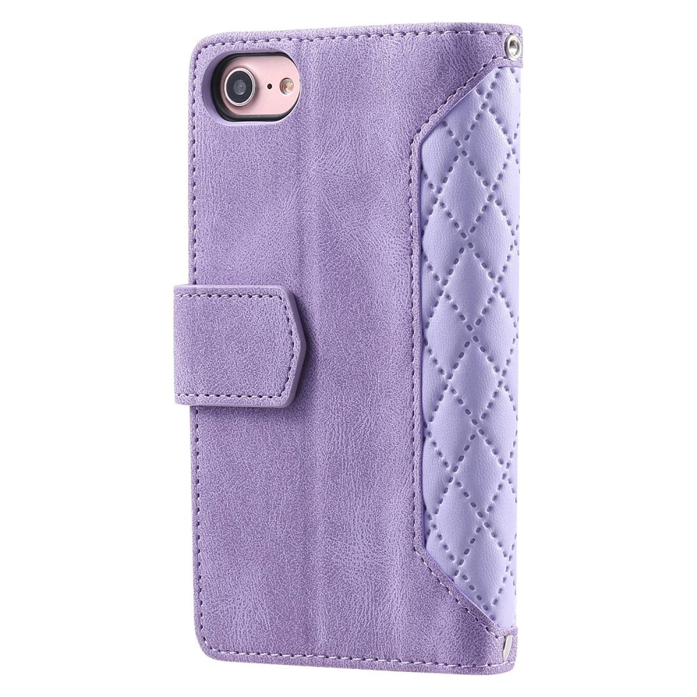 iPhone 7 Wallet/Purse Quilted Purple