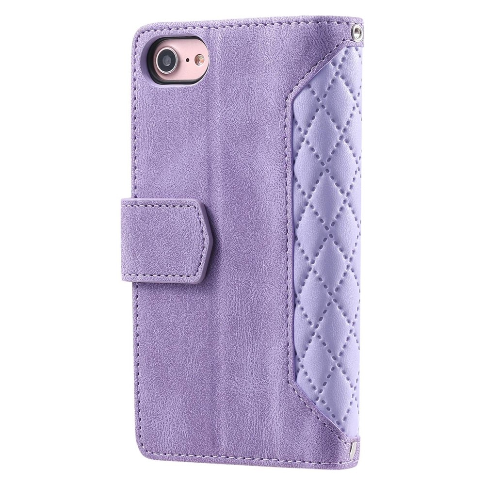 iPhone 8 Wallet/Purse Quilted Purple