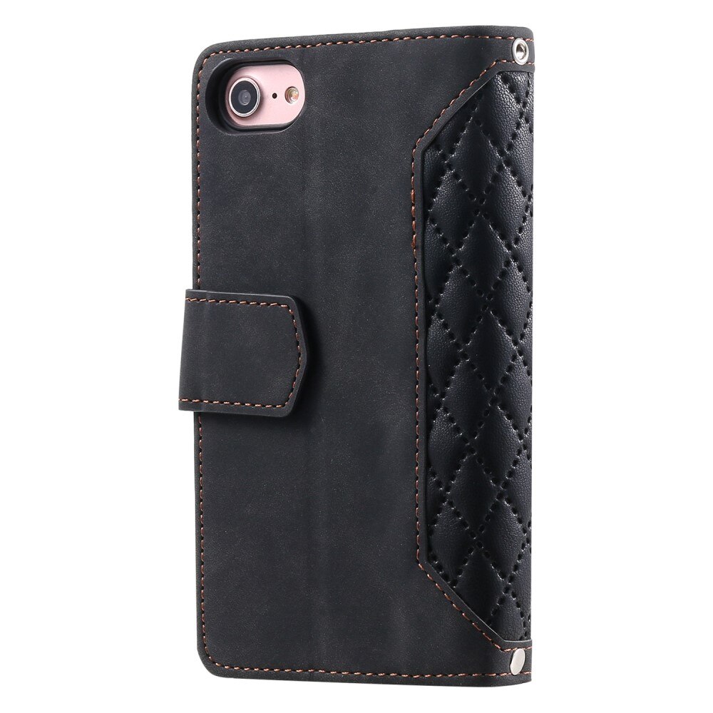 iPhone 8 Wallet/Purse Quilted Black