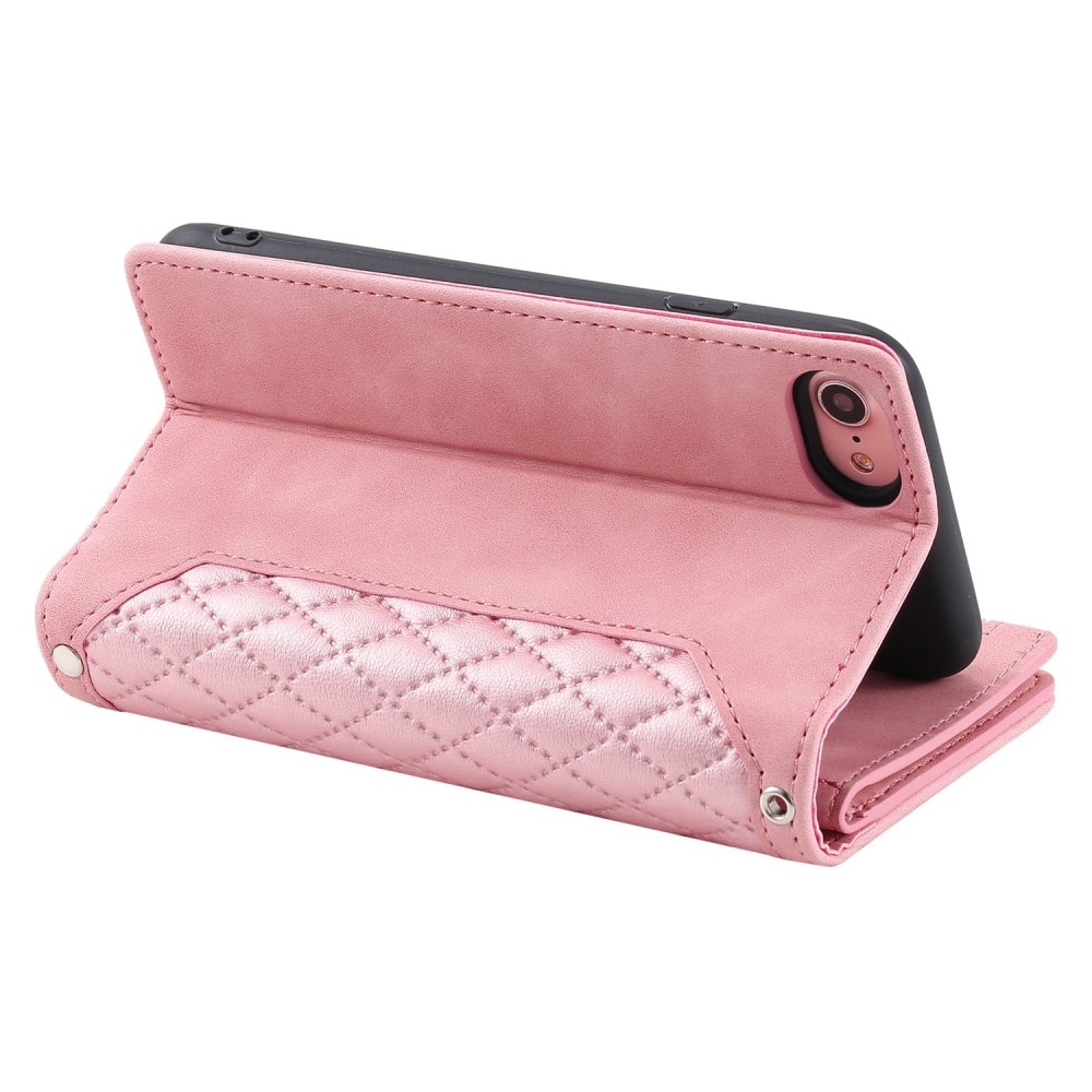 iPhone 8 Wallet/Purse Quilted Pink