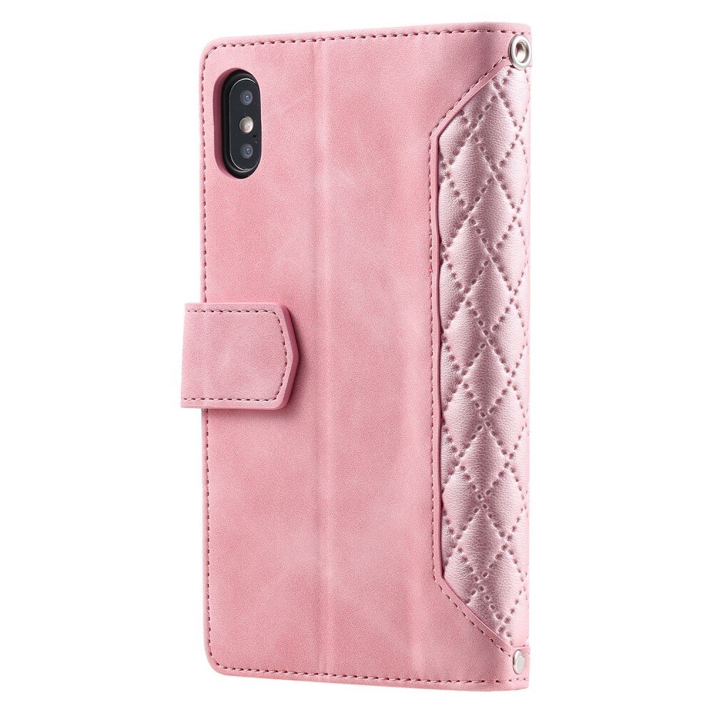 iPhone X/XS Wallet/Purse Quilted Pink