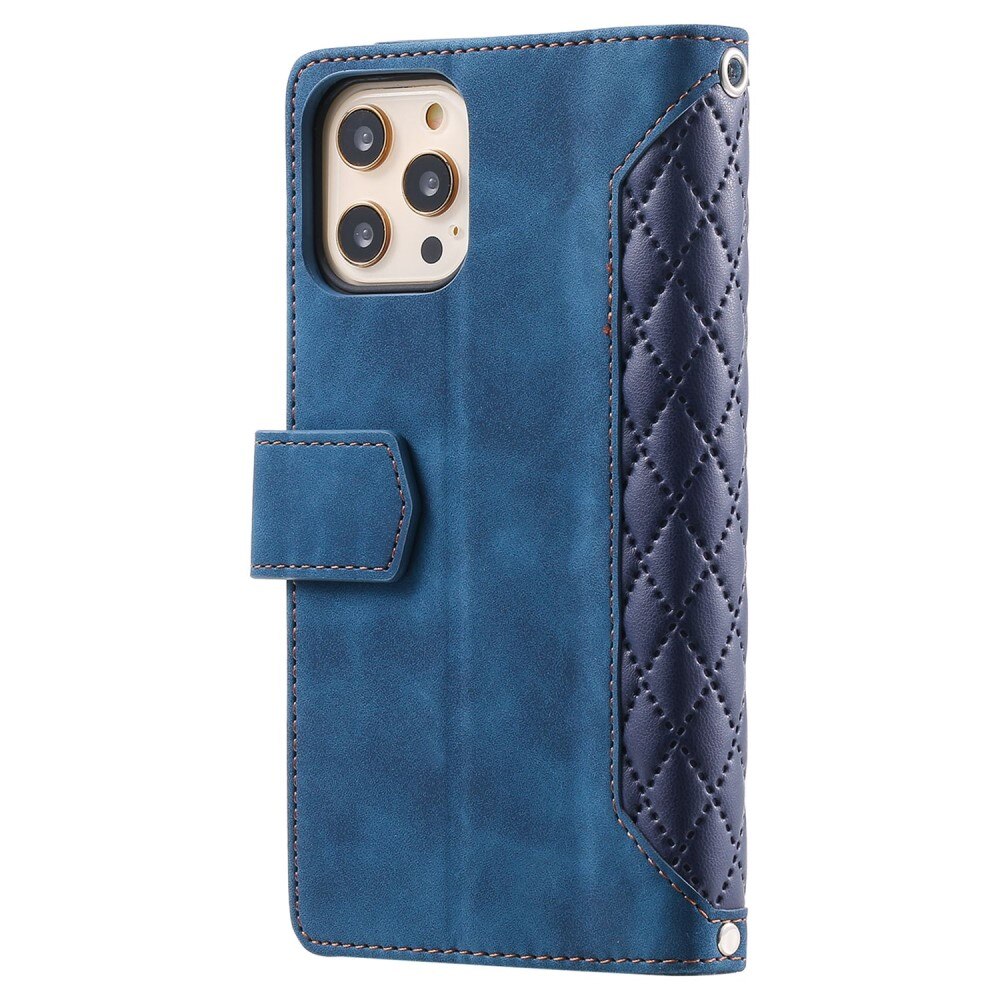 iPhone 11 Pro Wallet/Purse Quilted Blue