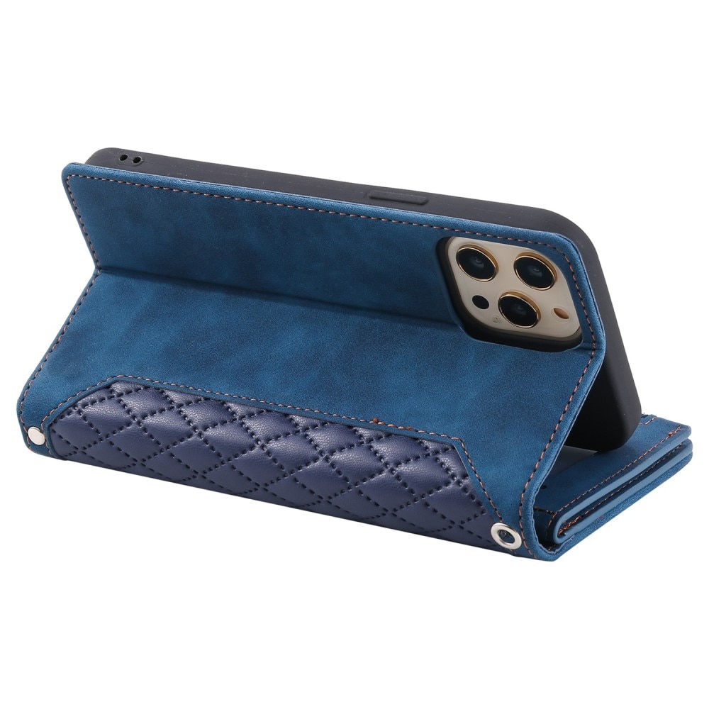 iPhone 11 Pro Wallet/Purse Quilted Blue