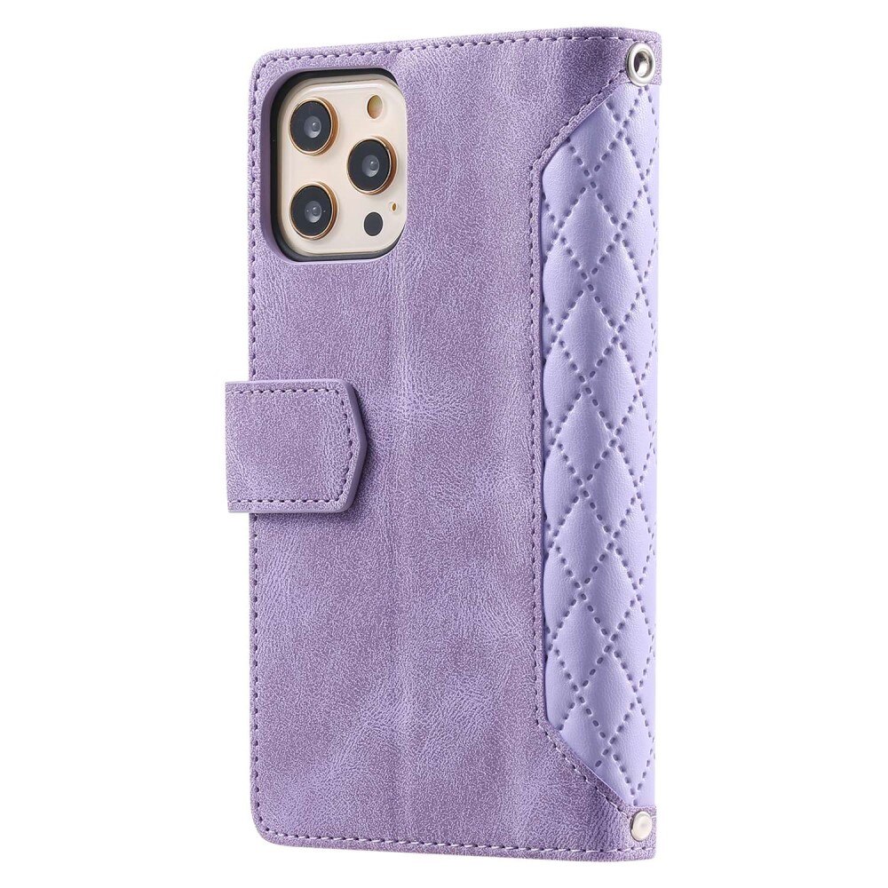 iPhone 11 Pro Wallet/Purse Quilted Purple
