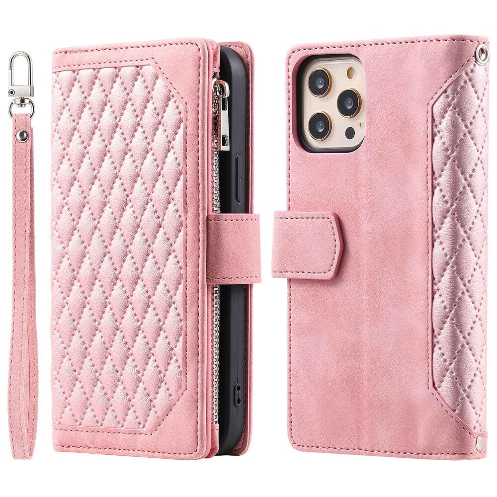 iPhone 11 Pro Wallet/Purse Quilted Pink