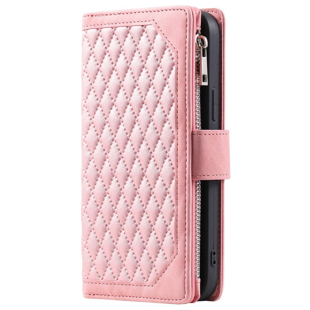 iPhone 13 Wallet/Purse Quilted Pink