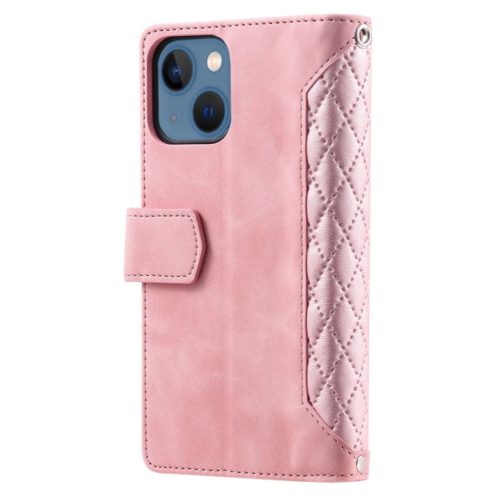 iPhone 13 Wallet/Purse Quilted Pink