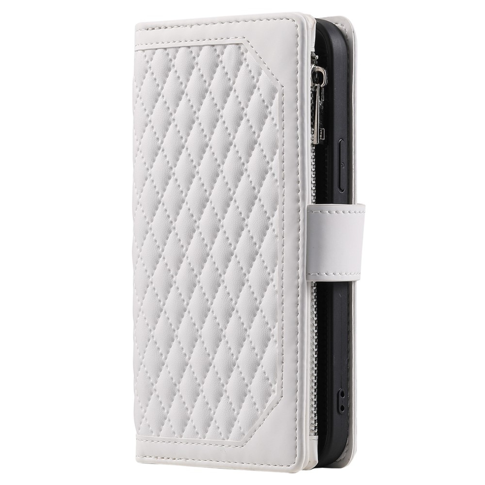 iPhone 13 Wallet/Purse Quilted White