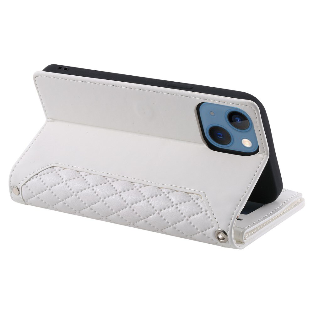 iPhone 13 Wallet/Purse Quilted White