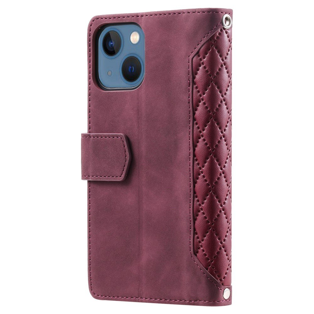 Apple iPhone 14 Plus Wallet/Purse Quilted Red