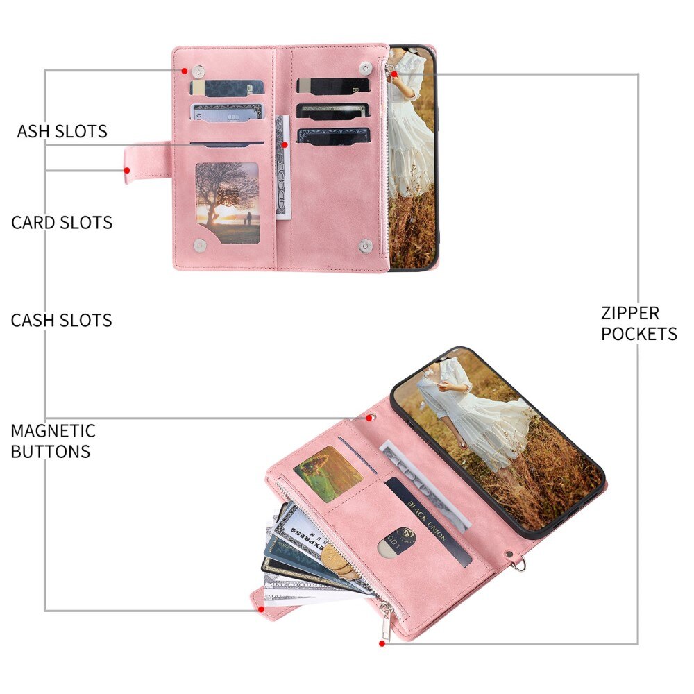 Apple iPhone 14 Plus Wallet/Purse Quilted Pink