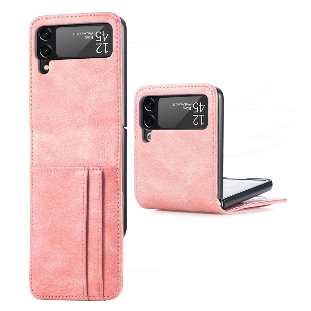 Samsung Galaxy Z Flip 4 Wallet Book Cover Pink