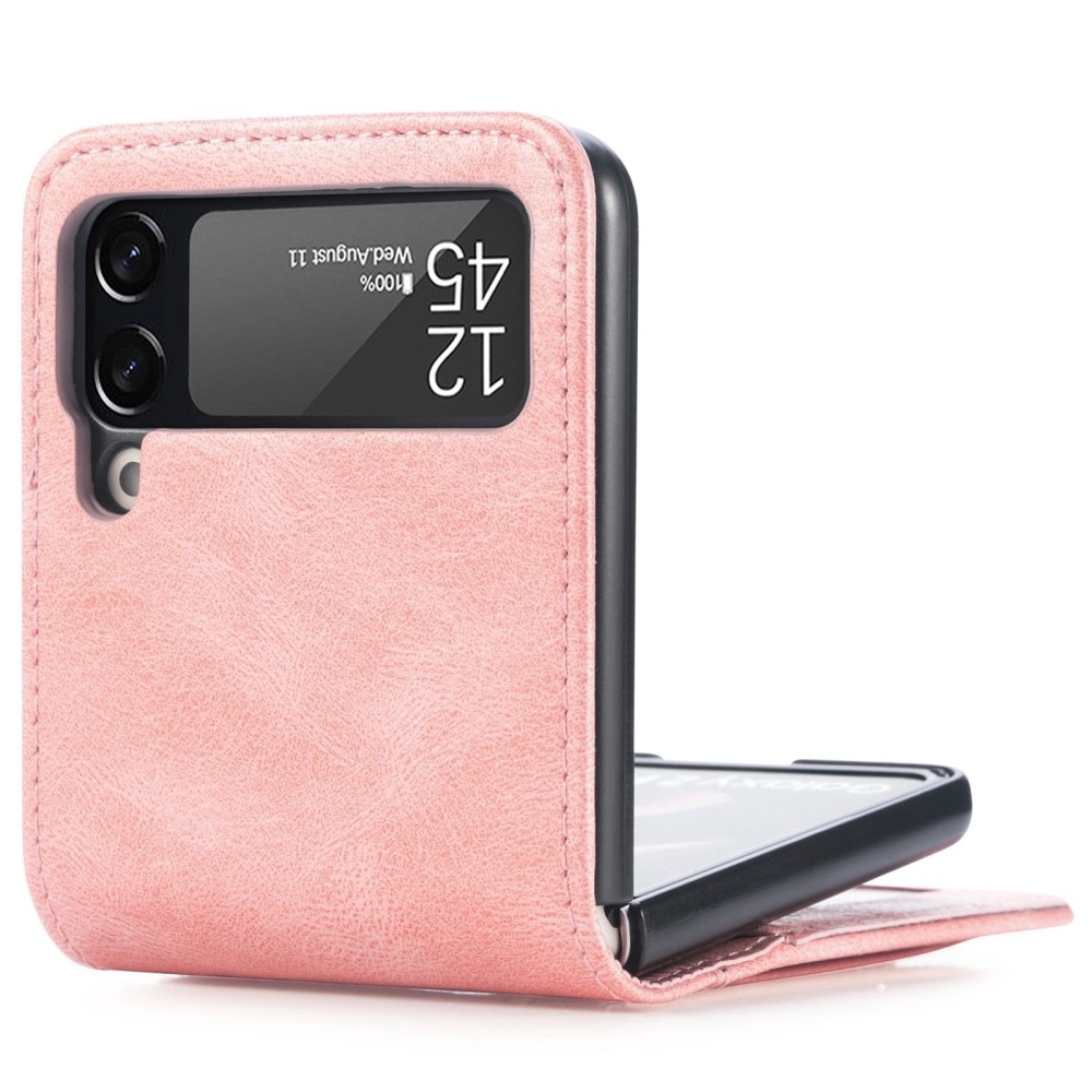 Samsung Galaxy Z Flip 4 Wallet Book Cover Pink