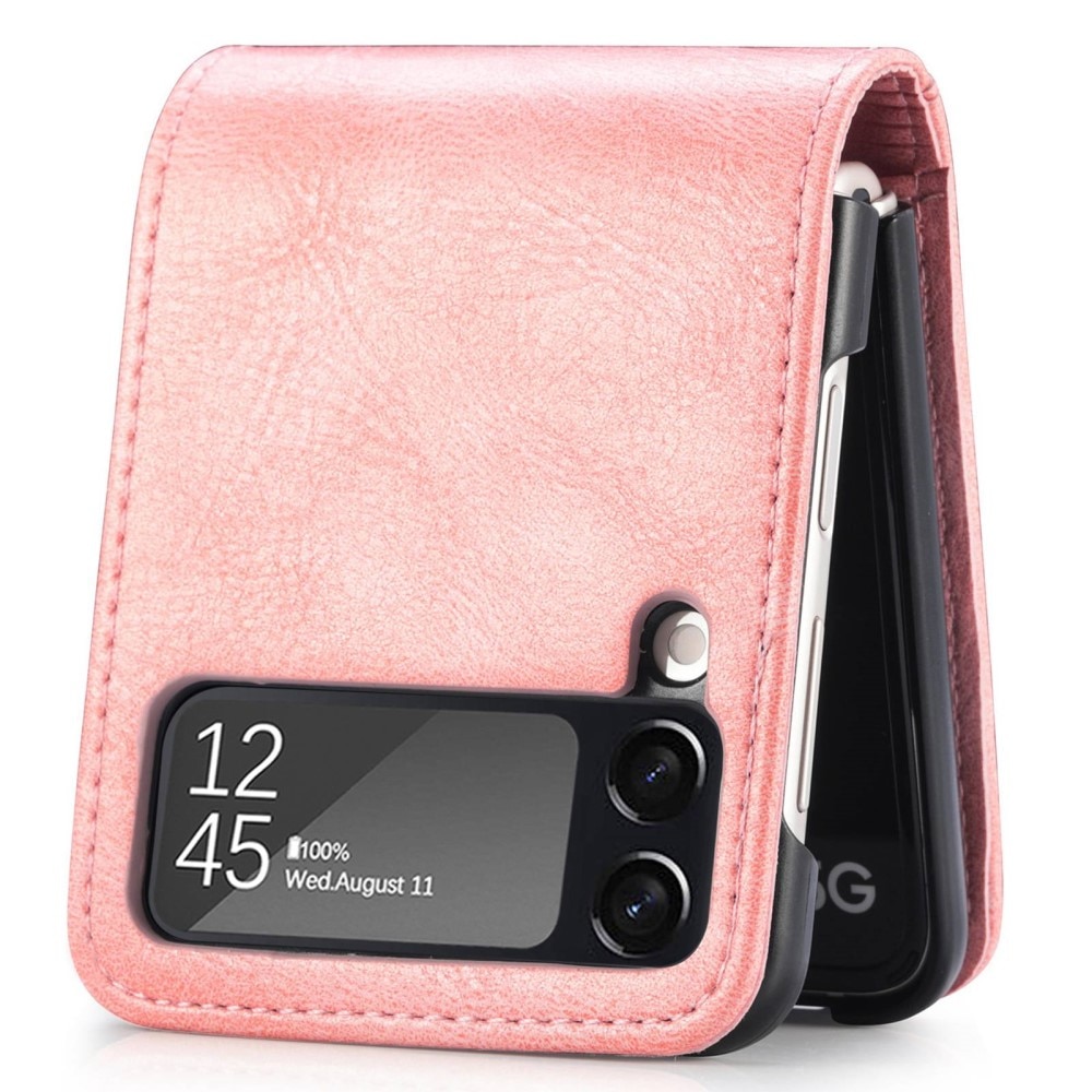 Samsung Galaxy Z Flip 4 Wallet Book Cover Pink