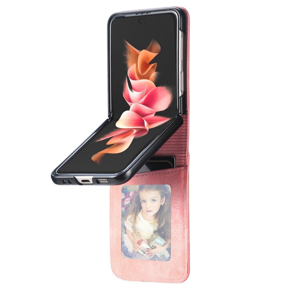 Samsung Galaxy Z Flip 4 Wallet Book Cover Pink