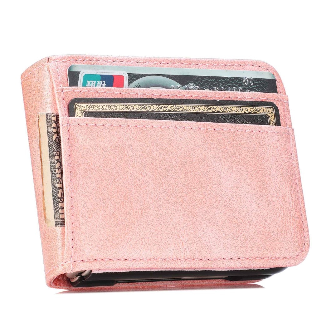 Samsung Galaxy Z Flip 4 Wallet Book Cover Pink